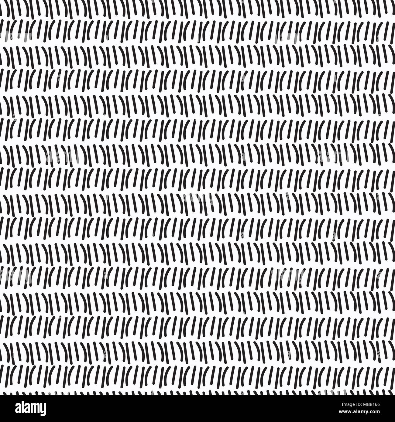 Abstract geometric monochrome vector texture in lines Stock Vector