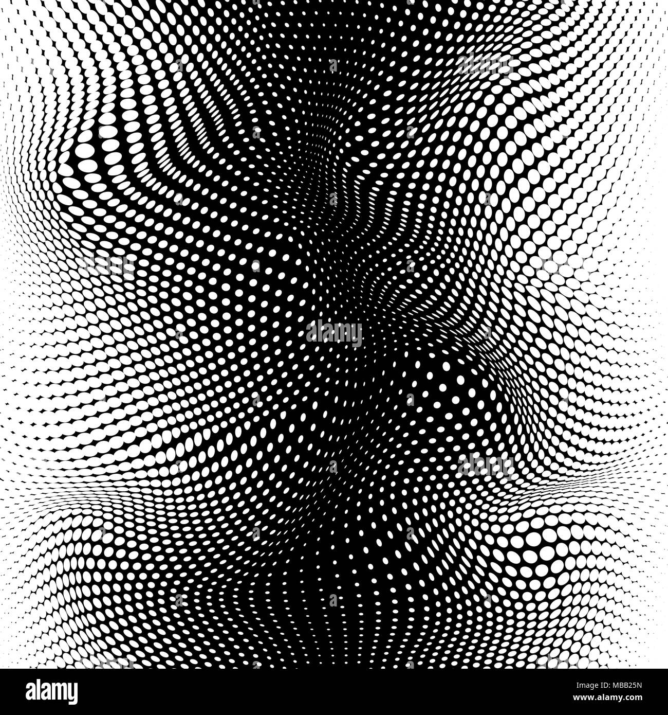 Abstract Halftone Texture. Gradient mesh halftone effect. Vector illustration Stock Vector