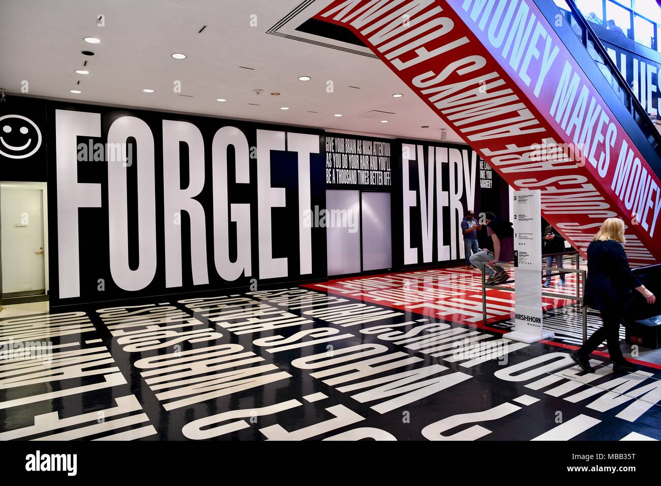 The interior of the Hirshhorn Museum and Sculpture Garden in Washington