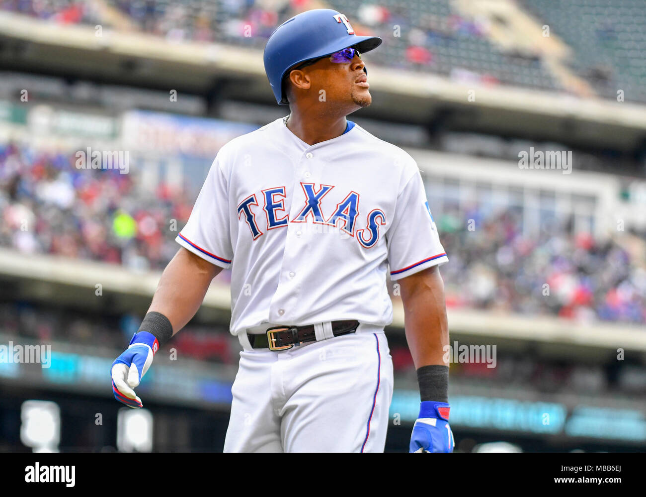 Apr 08, 2018: Texas Rangers third baseman Adrian Beltre #29 during an MLB  game between the Toronto Blue Jays and the Texas Rangers at Globe Life Park  in Arlington, TX Toronto defeated