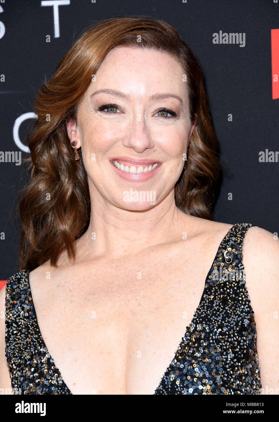 Hollywood, CA, USA. 9th Apr, 2018. Molly Parker. NETFLIX's ''Lost in Space'' Season 1 Premiere Event held at Arclight Hollywood Cinerama Dome. Credit: Birdie Thompson/AdMedia/ZUMA Wire/Alamy Live News Stock Photo