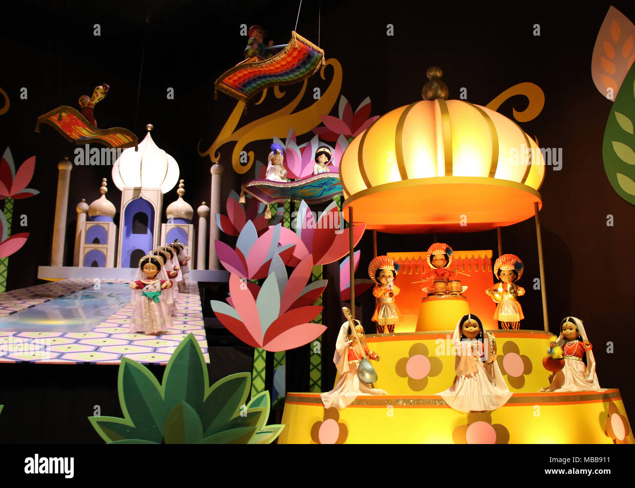 Urayasu Japan 10th Apr 18 This Picture Shows Tokyo Disneyland S Attraction It S A Small World As The Attraction Was Renewed And Opened For The Press At The Tokyo Disneyland In Urayasu Suburban
