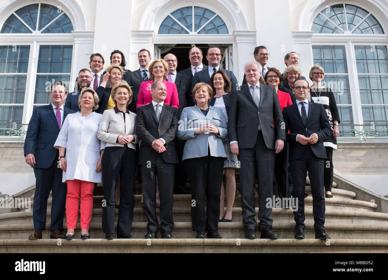 10 April 2018 Germany Meseberg The Members Of The German