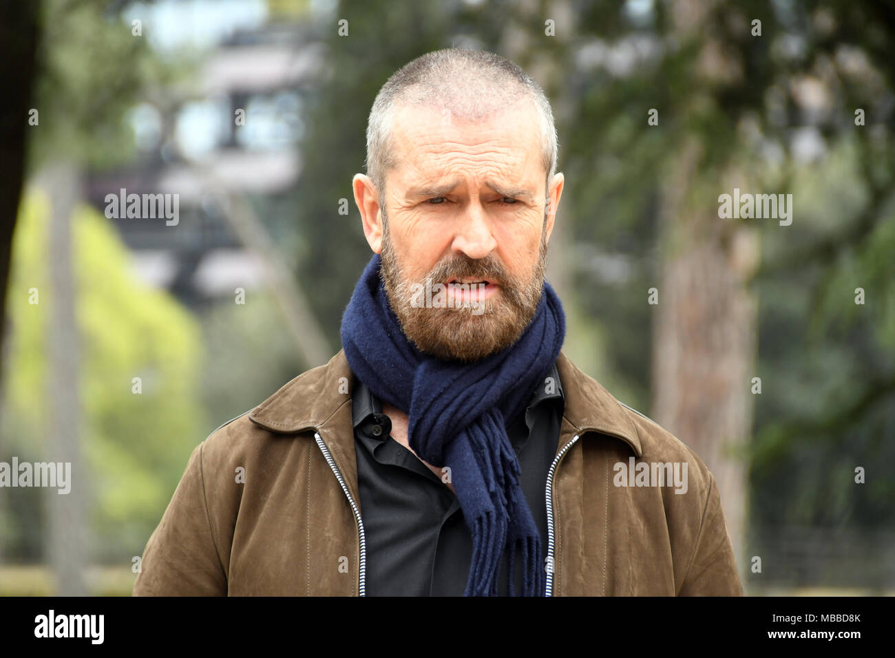 Rome Italy 10 April 2018 Cinema House - Photocall film presentation THE HAPPY PRINCE L'ULTIMO RITRATTO DI OSCAR WILDE, Rupert Everett protagonist and director of the film. Credit: Giuseppe Andidero/Alamy Live News Stock Photo