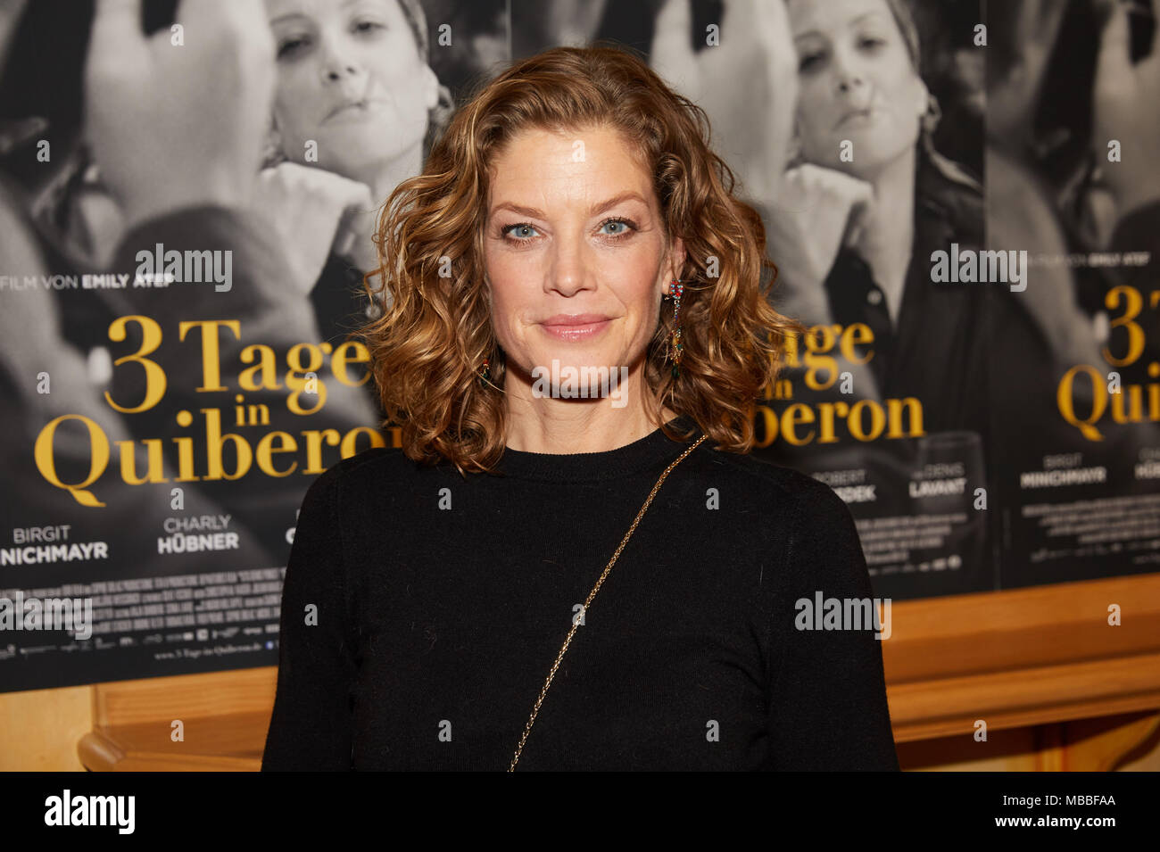 10 April 2018, Germany, Hamburg: The main actress Marie Baeumer attends ...