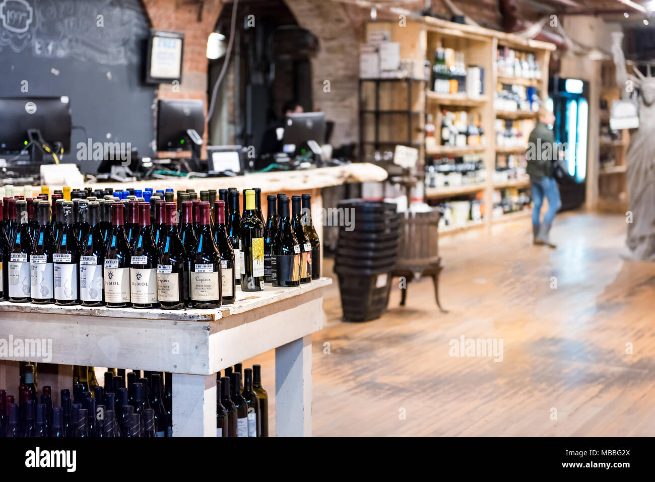 New York City, USA October 30, 2017 Market food shop interior inside