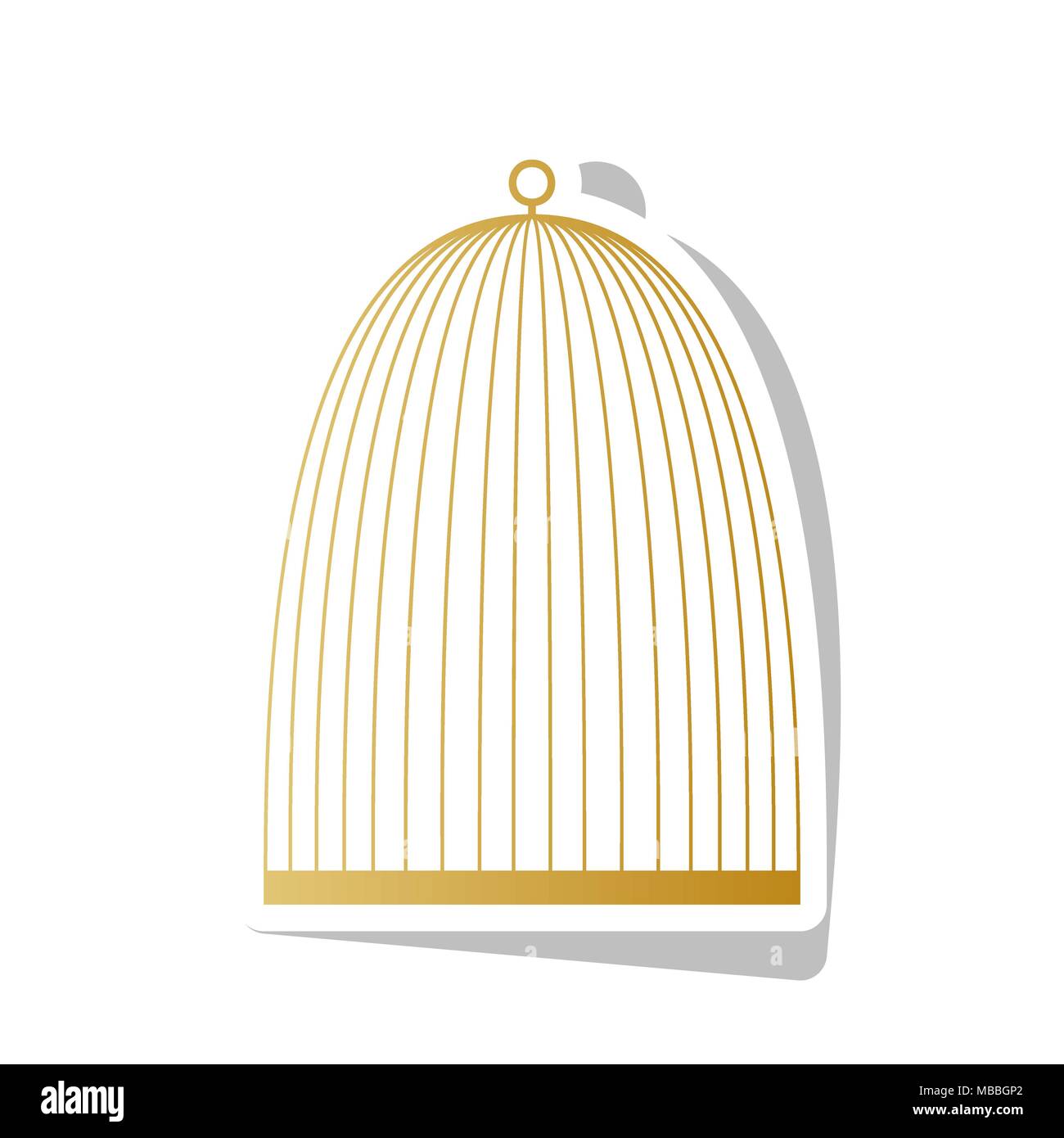 Birdcage Silhouette Vintage Icon Vector Stock Photos Birdcage