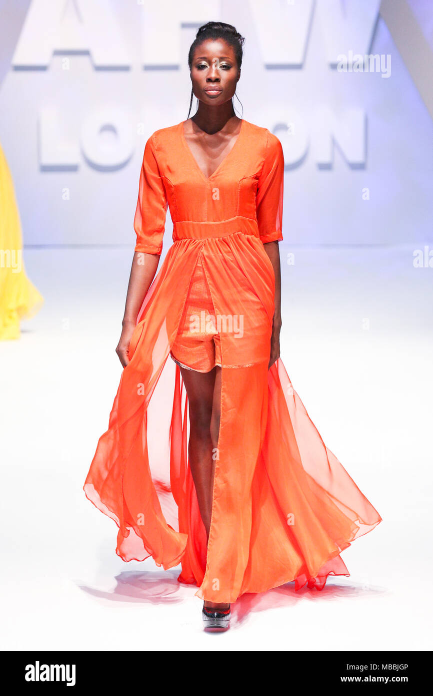 London, UK, August 2014, designer Adama Paris showcased her new collection at Africa Fashion Week London 2014. Mariusz Goslicki/Alamy Stock Photo