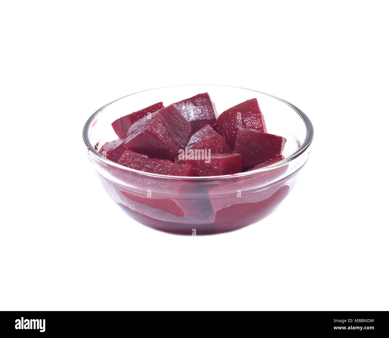 Cut beets in vinaigrette Stock Photo Alamy