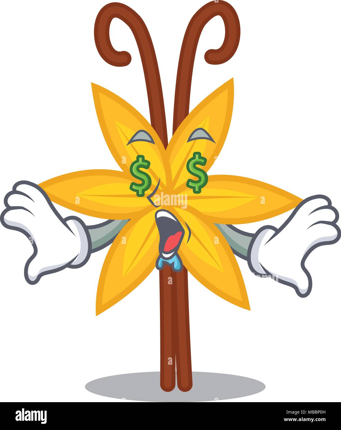 Money eye vanilla mascot cartoon style Stock Vector Image & Art - Alamy