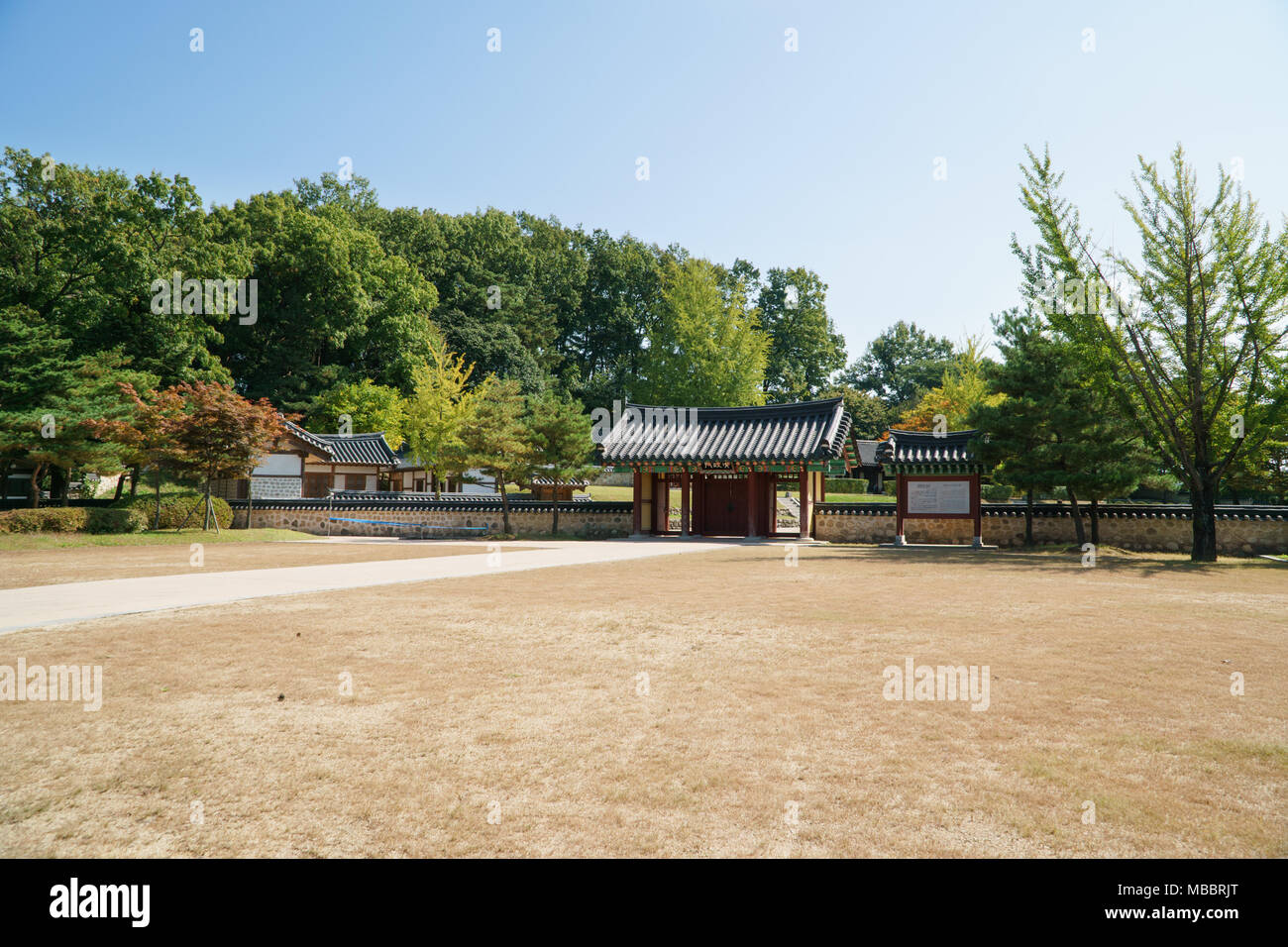 PAJU, KOREA - OCTOBER 05, 2014: View of Bangujeong, historic site about Hwang hui in Joseon Dynasty Stock Photo