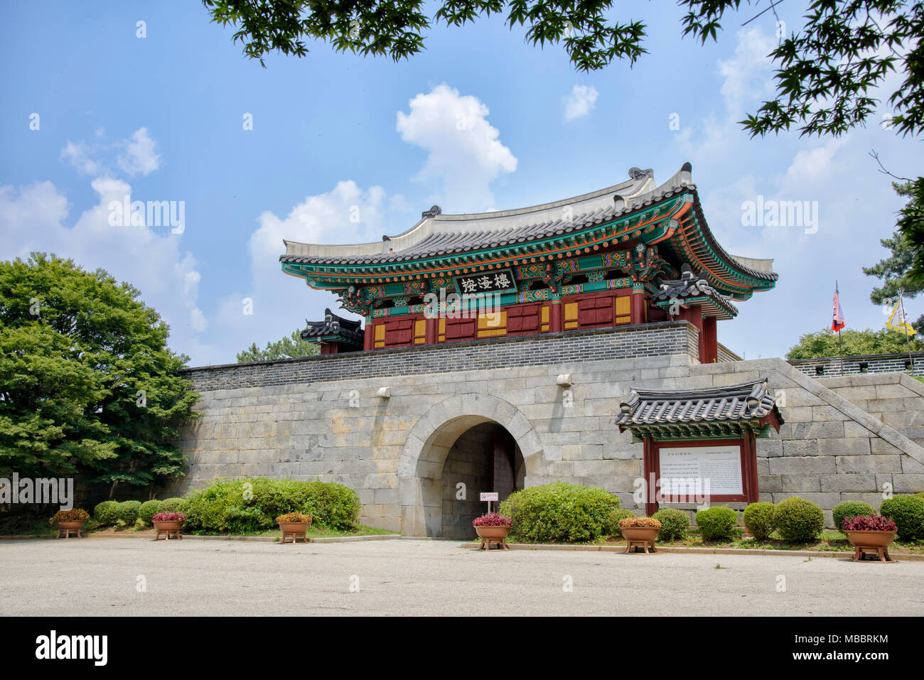 Front View of the Gwangseongbo Fortress, in the Gwangseongbo Fort, Later  Named Anhaeru, Meaning Peaceful Sea, South Korea Stock Photo - Image of  incheon, island: 247113676