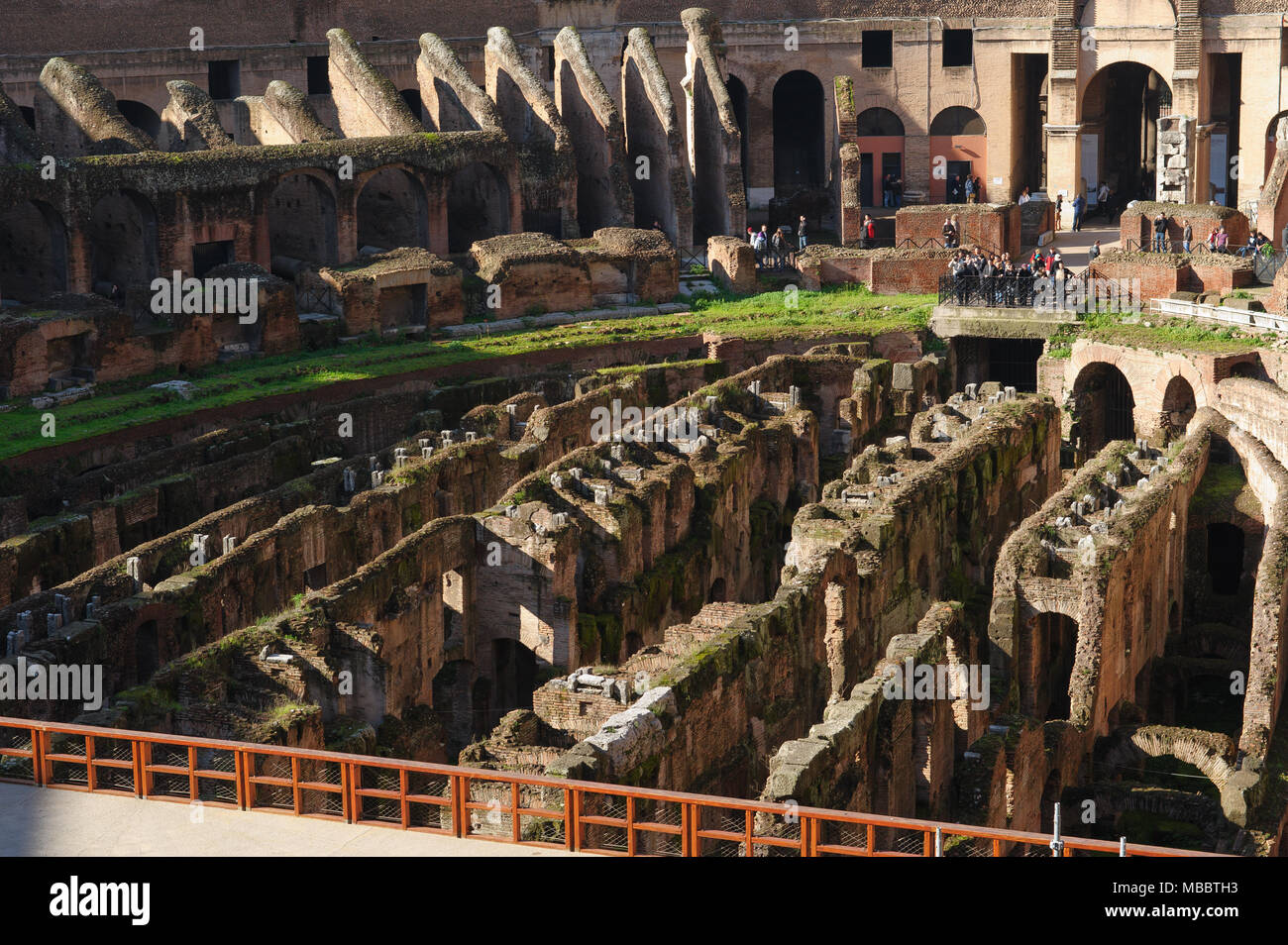 ROME, ITALY - JANUARY 21, 2010: Colosseum(Colosseo) is the largest amphitheatre in the world.  It is locasted in the centre of Rome, Italy. It has an  Stock Photo