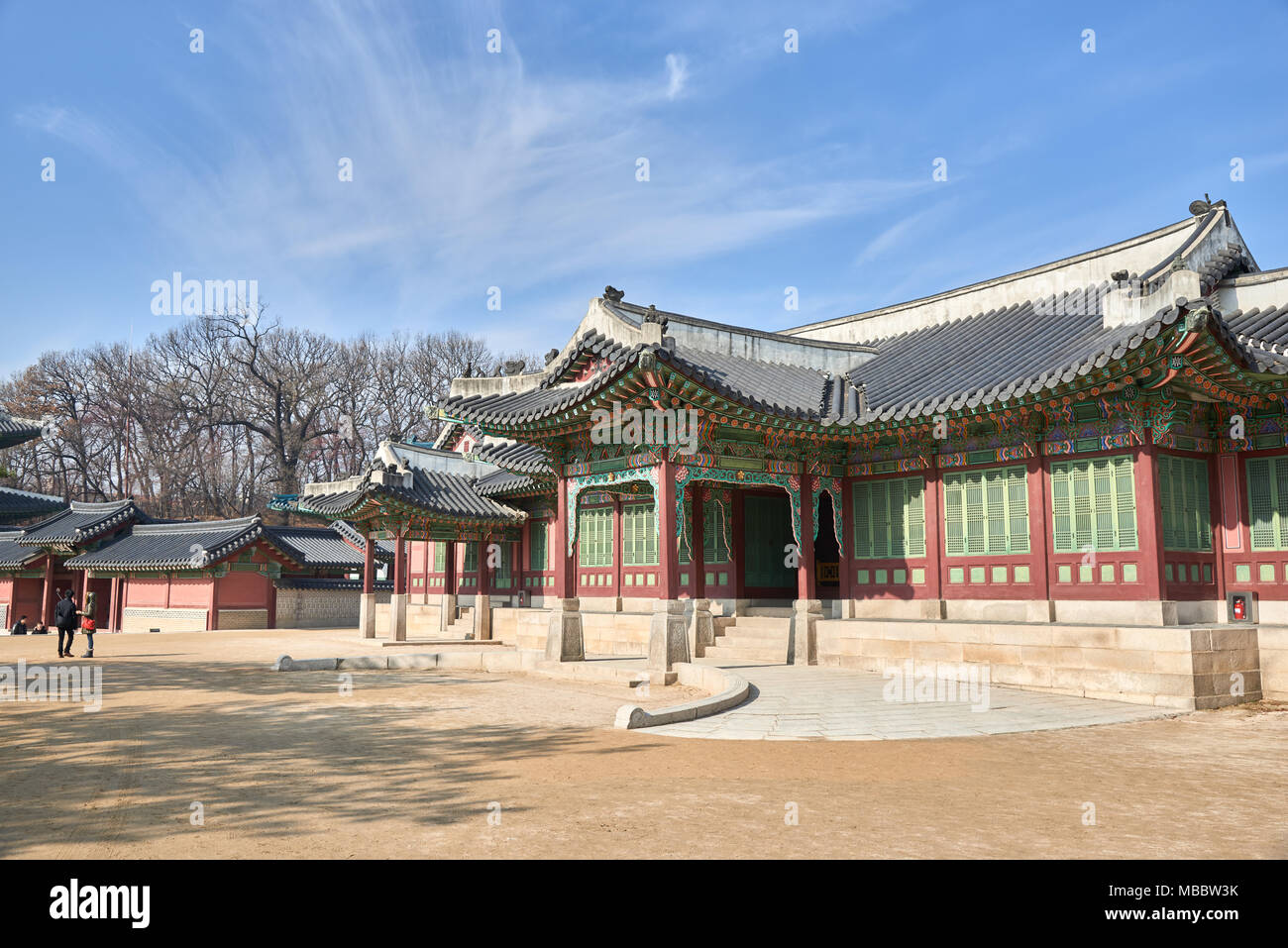 Seoul, Korea - December 9, 2015: Entrance of Huijeongdang in Changdeokgung. Changdeokgung is a palace built as a secondary palace of the Joseon dynast Stock Photo