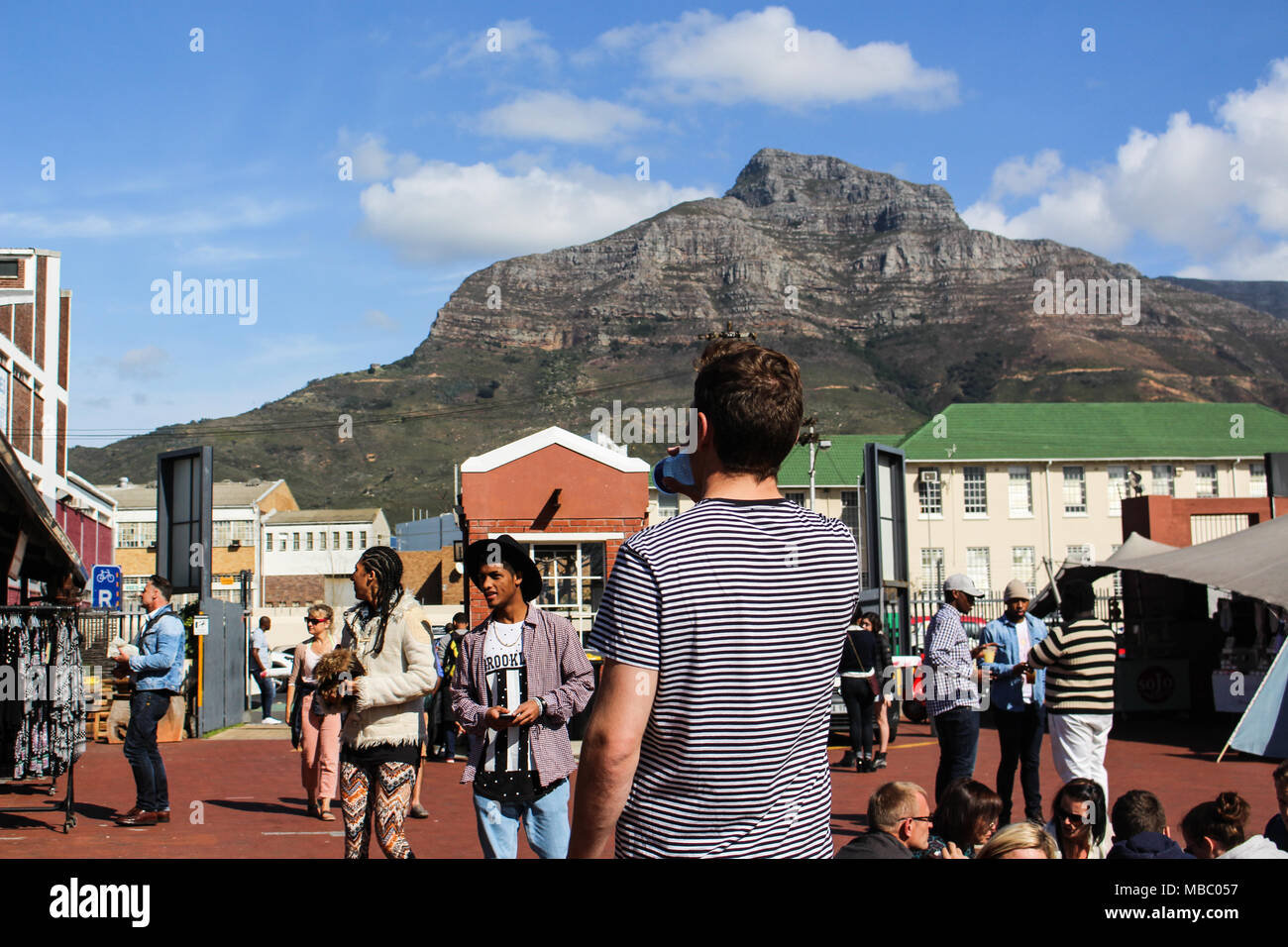 Neighbourgoods market in the Woodstock area of Cape Town, South Africa Stock Photo