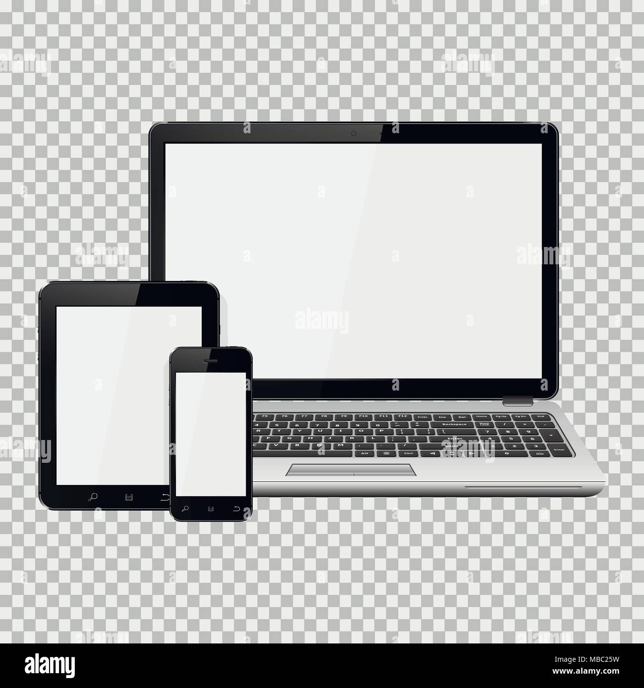 Download Laptop, smartphone and tablet mockup isolated on ...