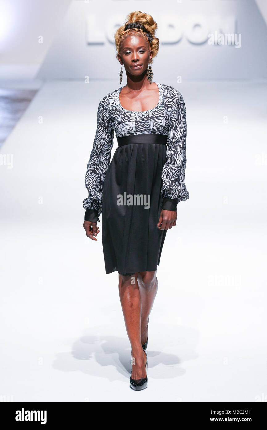 London, UK, August 2014, designer Ade Bakare showcased his new collection at Africa Fashion Week London 2014. Mariusz Goslicki/Alamy Stock Photo