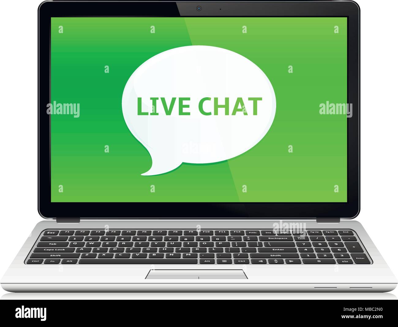 Message Live Chat Communication Concept. Vector Illustration. Stock Vector