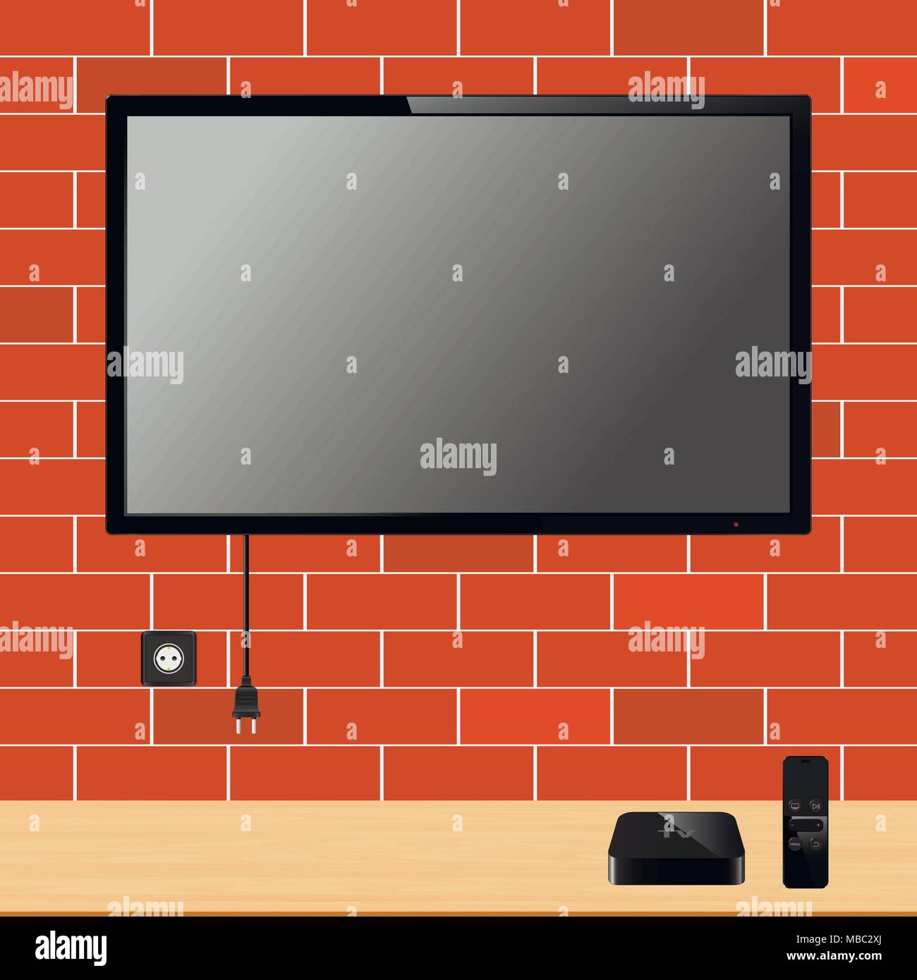 modern tv vector