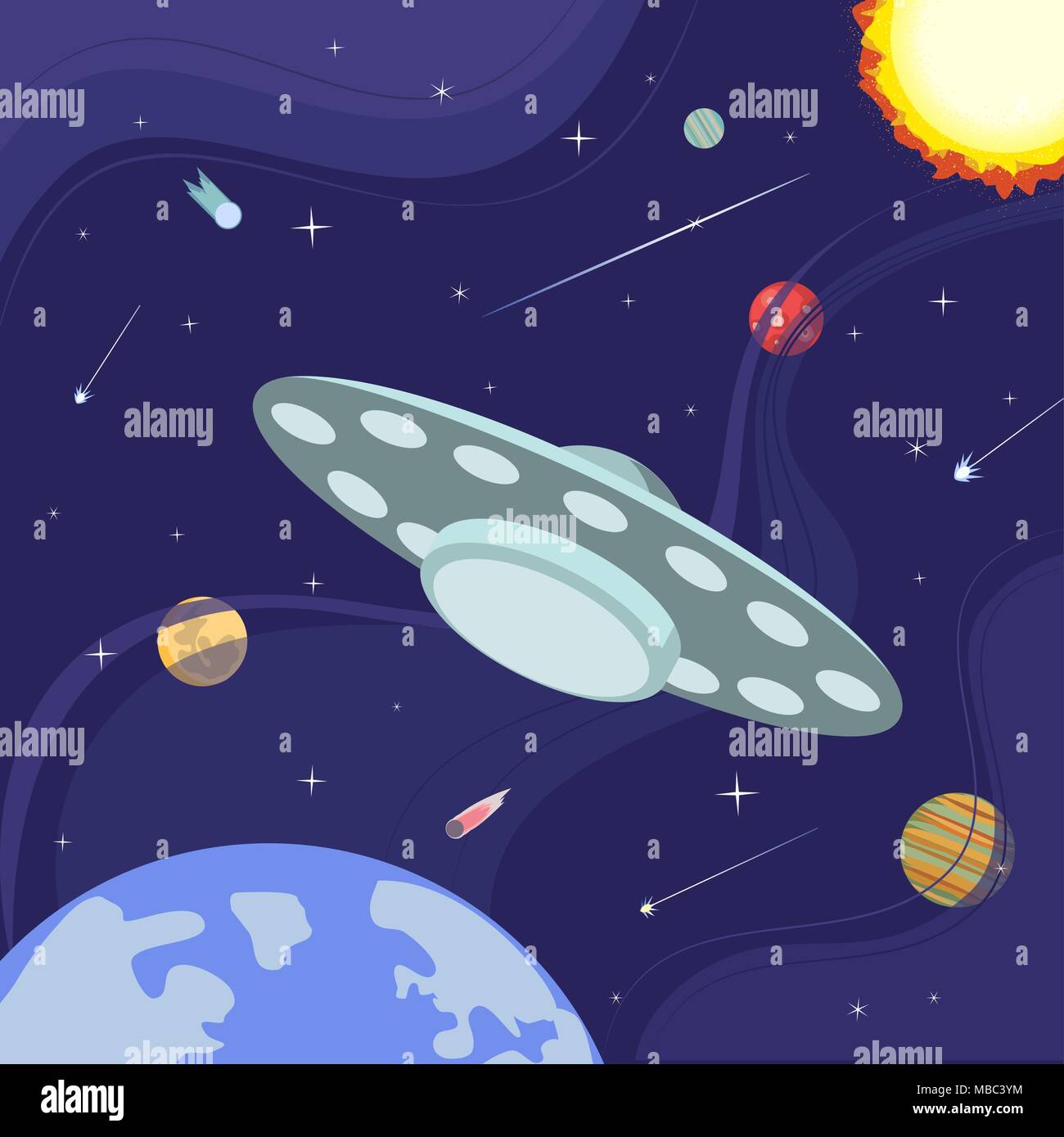 Outer space poster Stock Vector Image & Art - Alamy
