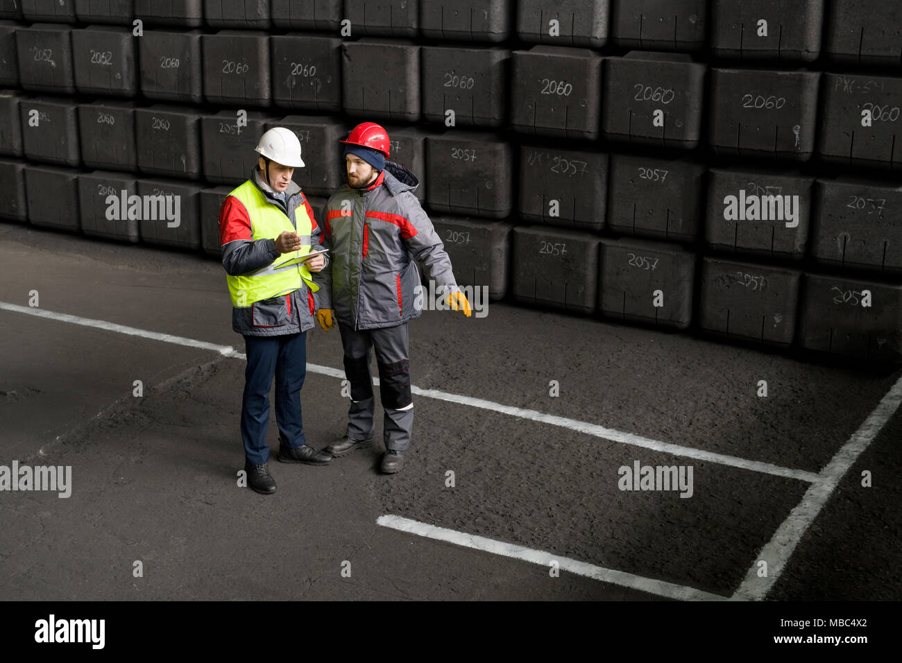 Inspector at Factory Stock Photo - Alamy