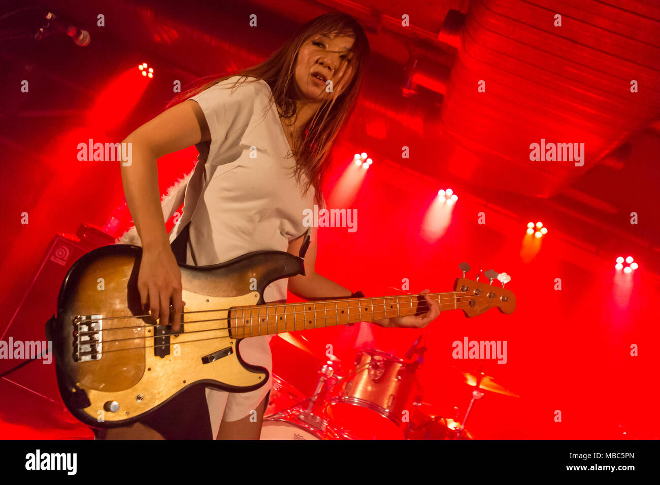 The Japanese Girl-Punk rock band TsuShiMaMiRe live and exclusively for the first time in Switzerland, Schüür Lucerne Stock Photo