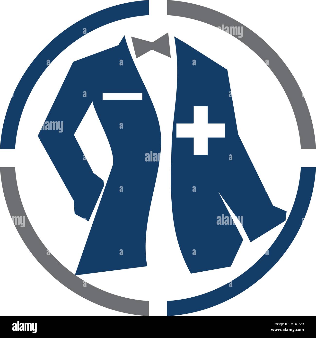 Clothing for Doctor Tailor Service Stock Vector