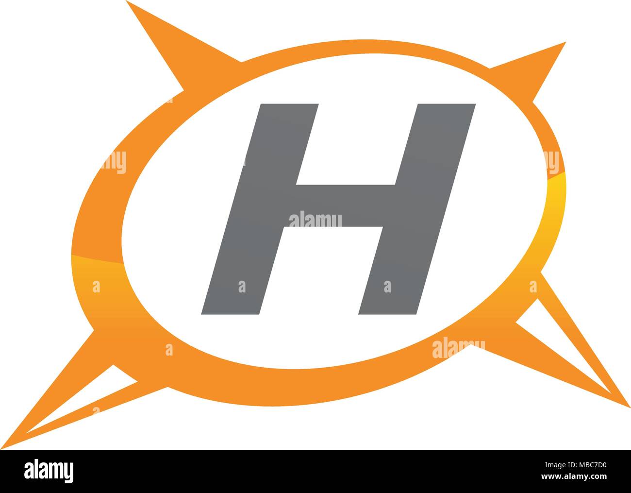 Letter H Compass Logo Compass Guide Solution Letter H Stock Vector Image & Art - Alamy