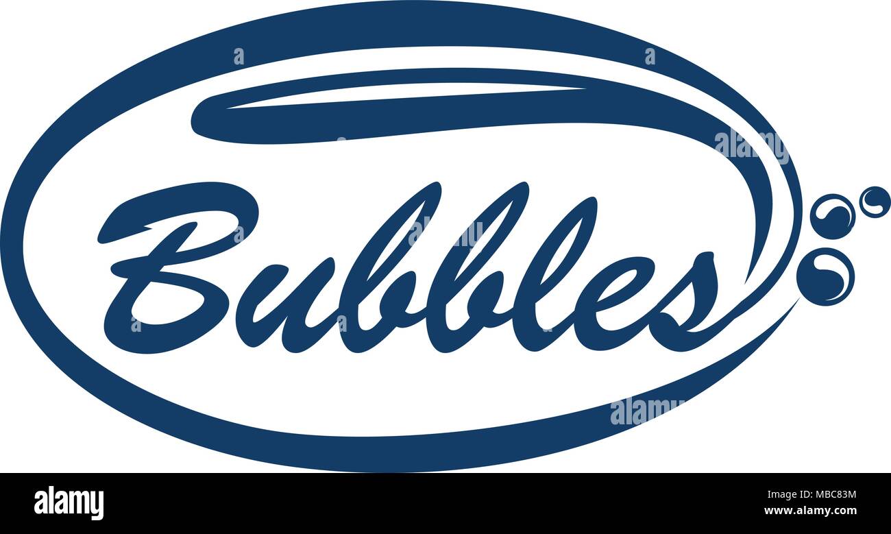 Bubbles Logo Design Template Vector Stock Vector
