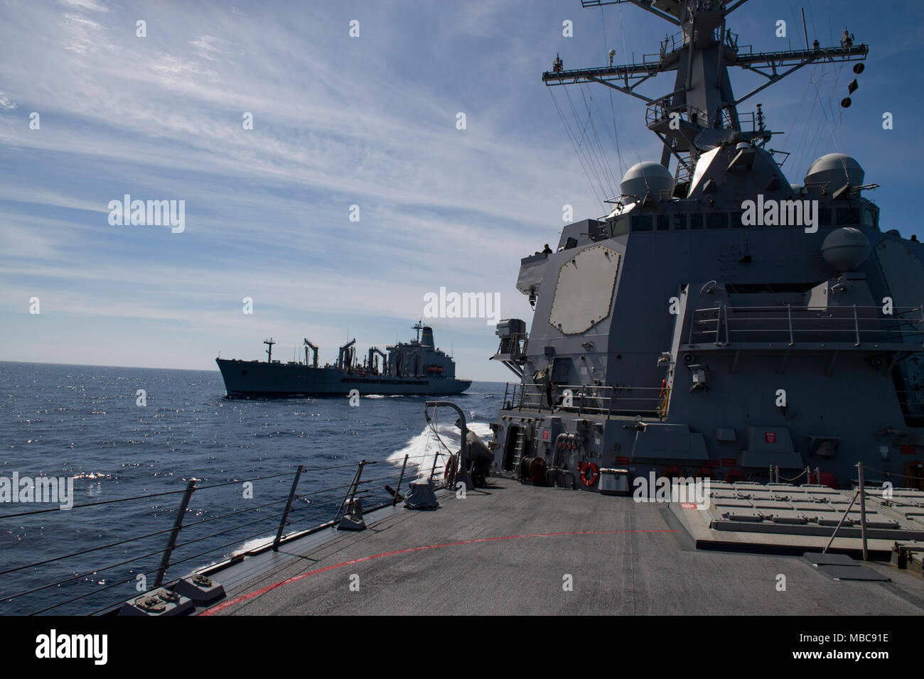 SOUTH CHINA SEA (Feb. 15, 2018) The Arleigh Burke-Class guided-missile ...