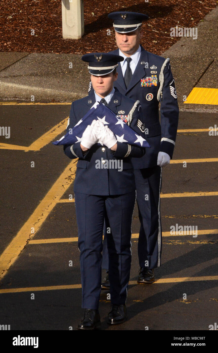 U.S. Air Force Staff Sgt. Kalene Kaplan (left) and Master Sgt. John