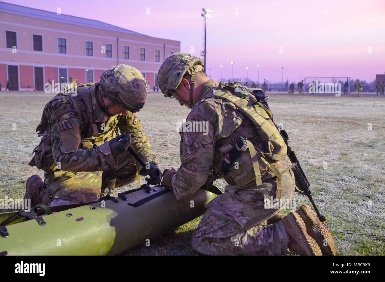 The final event of the Expert Infantryman Badge is 'Objective Bull ...