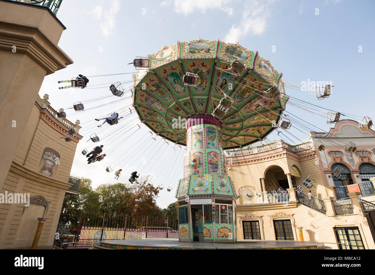 The giant swing ride at the Prater amusement park in Vienna, Austria Stock  Photo - Alamy