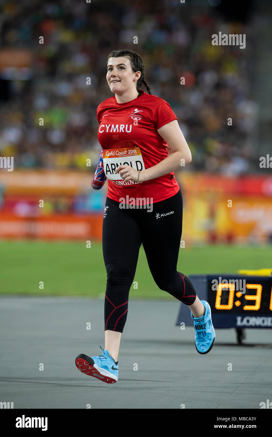 Women's F46 Javelin Athletics Commonwealth Games Day 5 Stock Photo