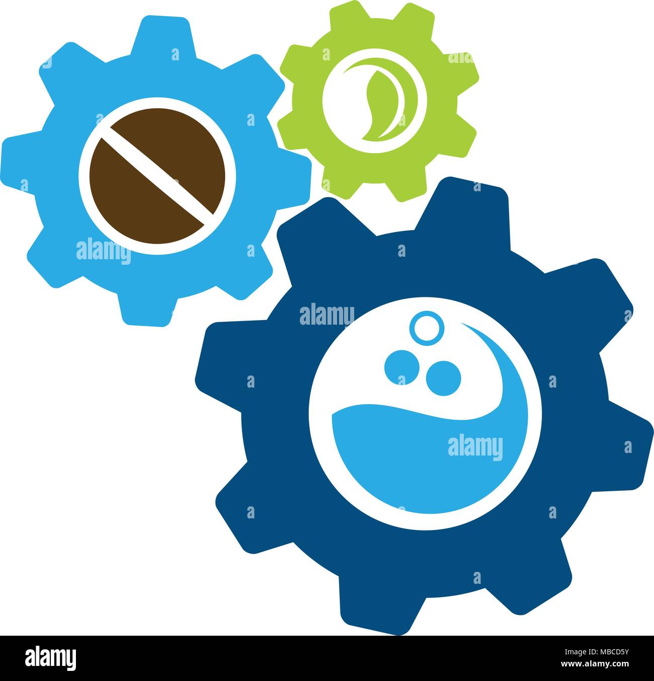Beverage Gear Logo Design Template Vector Stock Vector