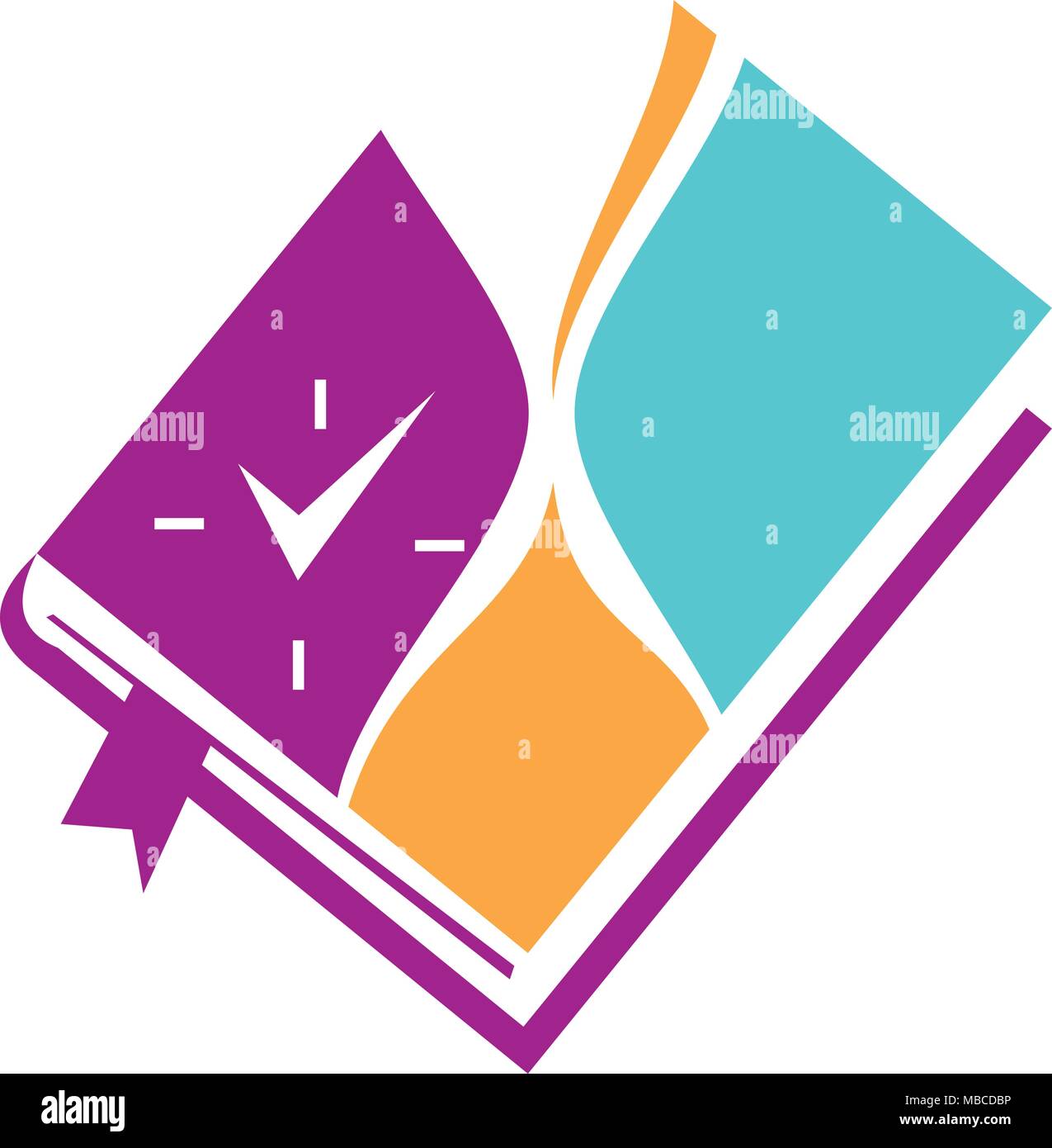 Time Book Logo Design Template Vector Stock Vector Image & Art - Alamy