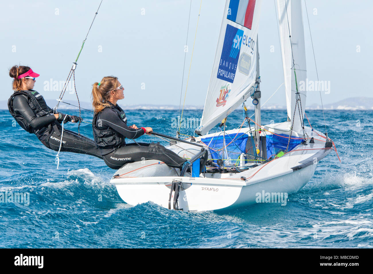 47 Trofeo S.A.R. Princesa Sofía IBEROSTAR Palma - Fédération Française de  Voile. 470 Women, Camille Lecointre, Helene Defrance Stock Photo - Alamy