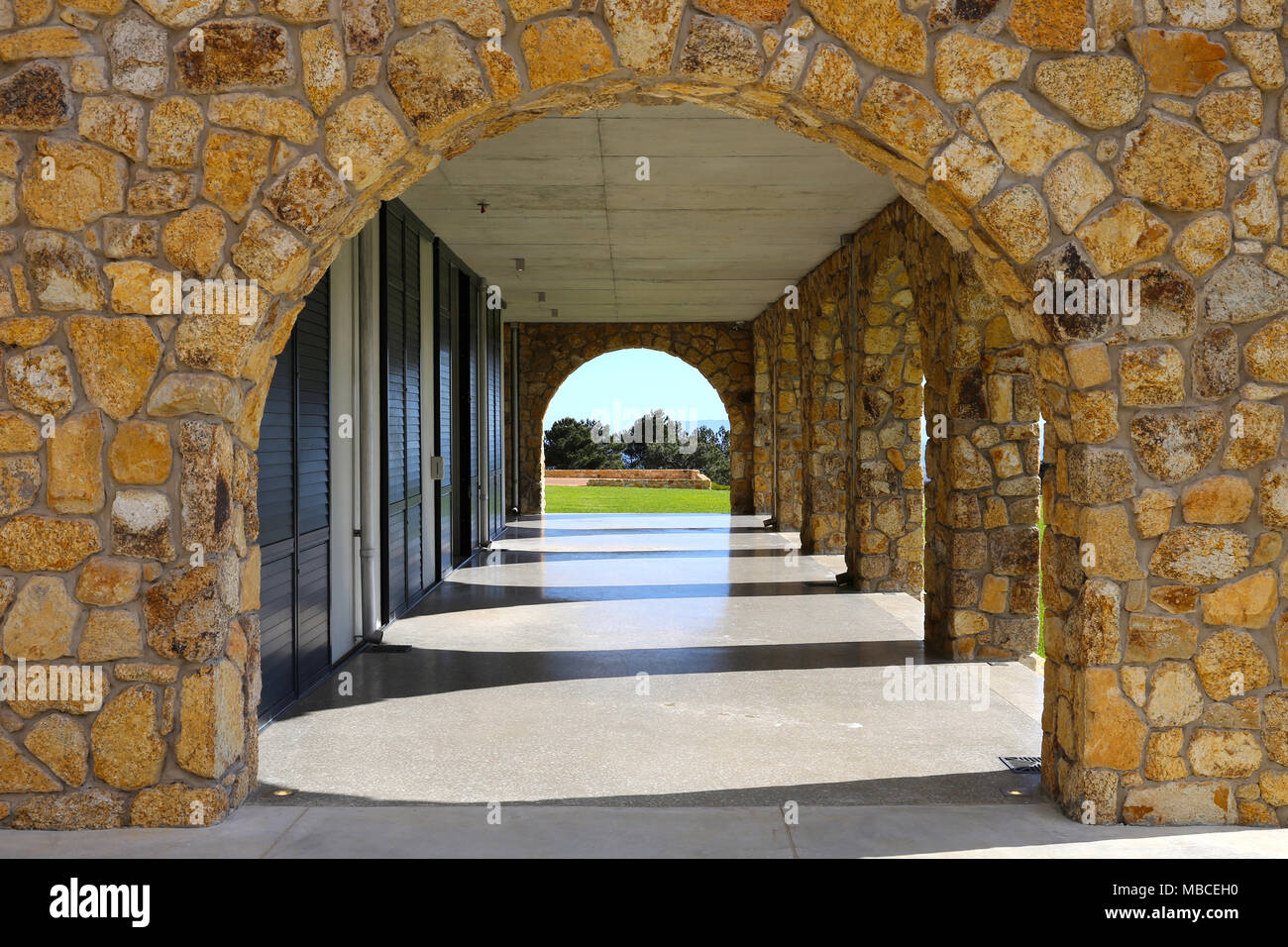 Stone archways Stock Photo