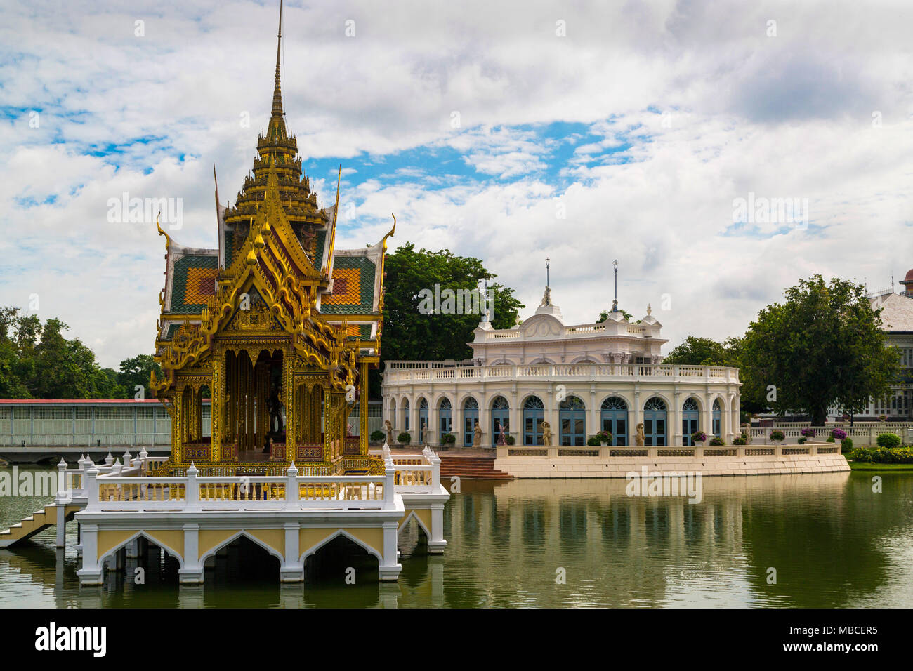 Bang Pa-In Royal Palace, Summer Palace, Ayuttaya, Thailand Stock Photo
