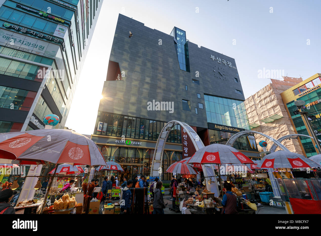 Busan, South Korea - March 24, 2018 : Busan International Film Festival (BIFF) Square in Nampo-dong, Jung-gu Stock Photo