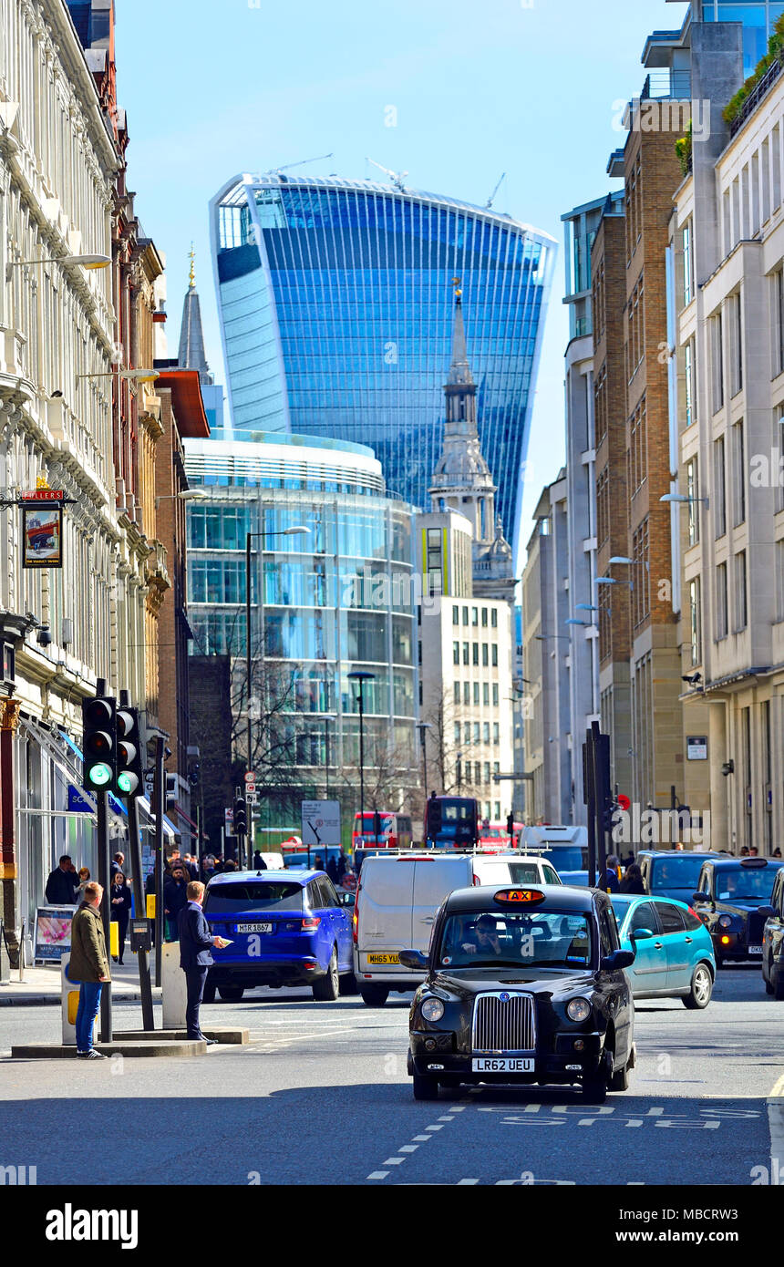 London, England, UK. Walkie Talkie Building (20 Fenchurch Street) seen from Holborn Viaduct Stock Photo