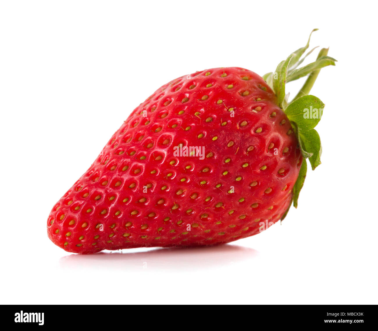Fresh strawberry isolated on a white background Stock Photo - Alamy