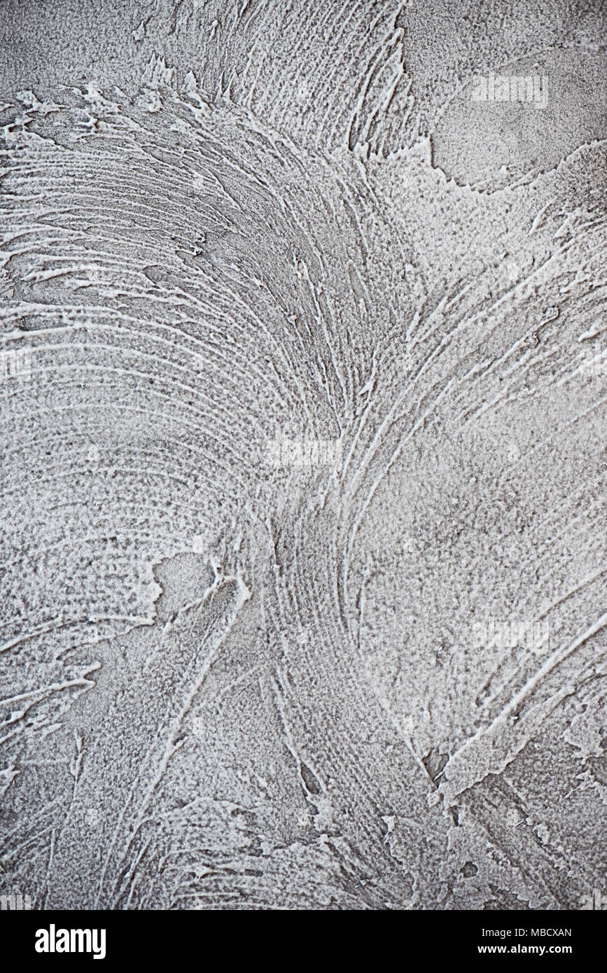 Rustic Putty Pattern Grey Texturized grey putty. Vintage or grungy background of venetian stucco ...