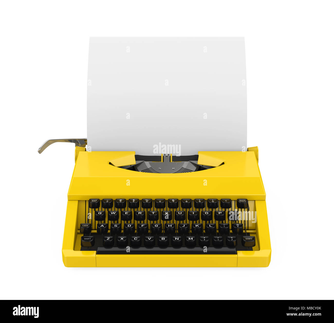 Vintage Typewriter Isolated Stock Photo Alamy