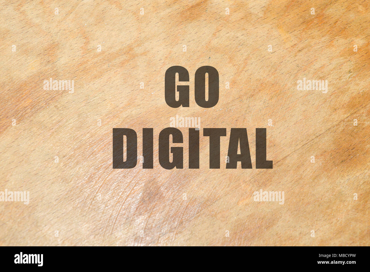 Go digital hi-res stock photography and images - Alamy