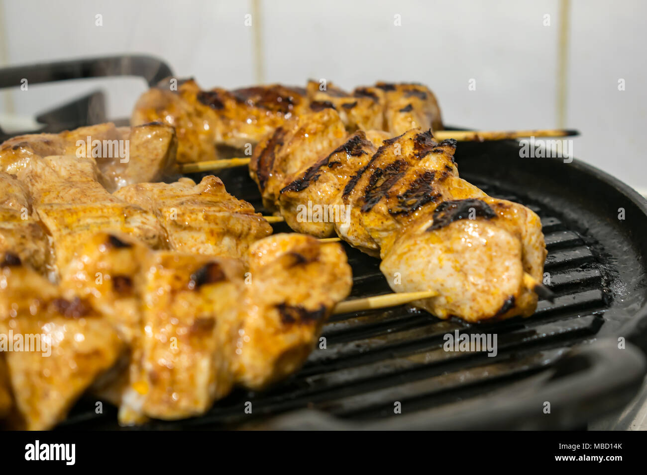 chicken kebab Stock Photo