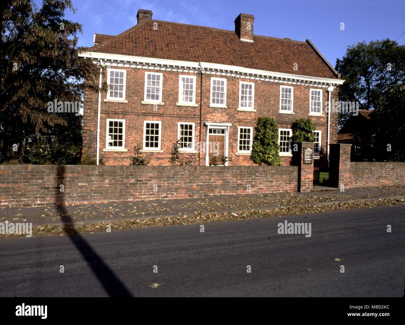 The Old Rectory at Epworth, was one haunted by poltergeists starting around 1715. The noises were heard in Old Jeffrey's room at first and centred on the kitchen. Stock Photo