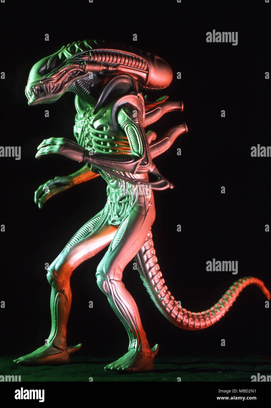 Monsters. Model of an Alien space warrior. Stock Photo