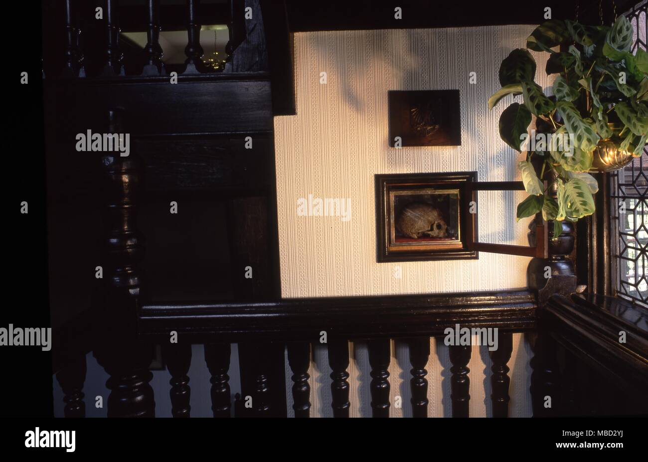 Wardley Hall. The skull, presumed to be that of St Ambrose Barlow (1585