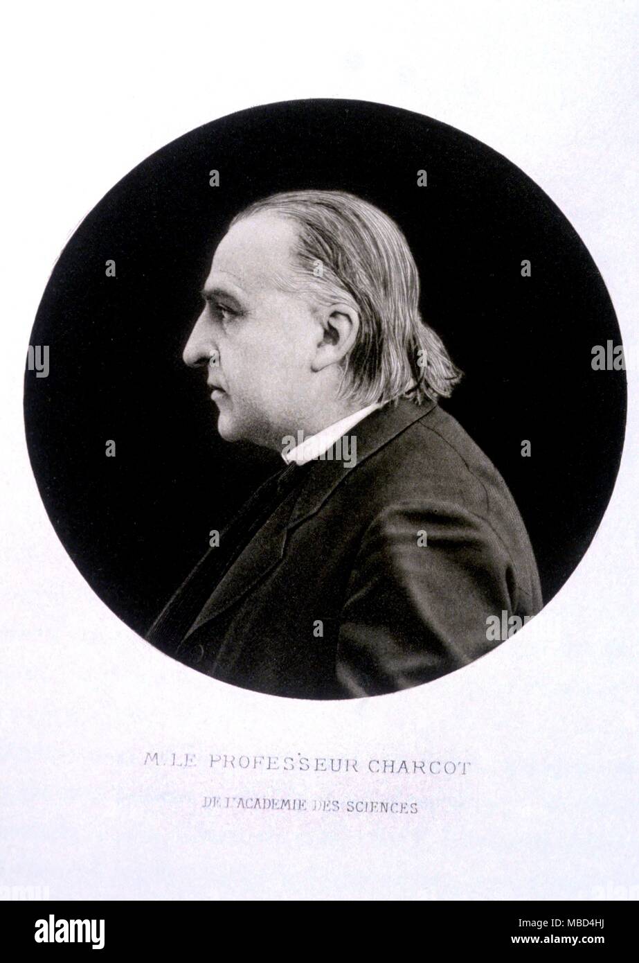 Hypnotism and mesmerism - portrait of the mesmerist Charcot from Lettres et les Arts, 1886.- © /CW Stock Photo
